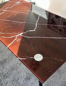 Esstisch Homeexperts Glastisch Marmor Optik schwarz in 63322