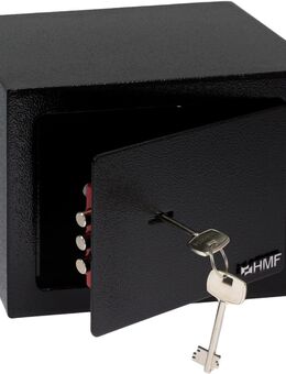HMF Safe Tresor klein mit Schlüssel Möbeltresor schwarz - Birkenfeld (Baden-Württemberg)