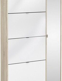 INOSIGN Schuhschrank Shoes Schuhaufbewahrung, Schuhkommode, Schuhregal, mit 3 Klappen, 2 Böden und 1 Tür, Breite 98,8 cm Höhe 162 cm