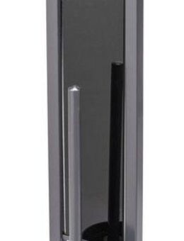 WENKO WC-Garnitur Rivalta, grau, Platte aus Sicherheitsglas