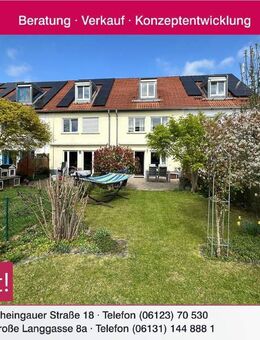 Modernes Niedrigenergiehaus mit Terrasse und schönem eingewachsenem Garten in guter Lage - Geisenheim