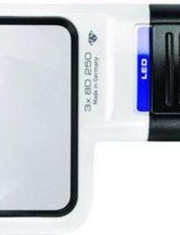 Eschenbach Optik Leuchtlupe mobilux LED, 3-tlg., Stromsparend, LED-Technik, 3-fach Vergrößerung