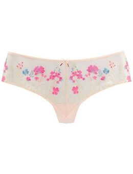 LASCANA Stringpanty Maria mit bunten Blumen aus Stickereispitze