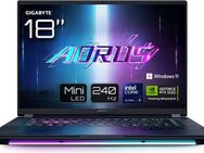 Gigabyte GIGABYTE AORUS MASTER 18 BYHC5DED65SP(P) Gaming-Notebook (45,72 cm/18 Zoll, Intel Core Ultra 9 275HX, GeForce RTX 5080, 2000 GB SSD)