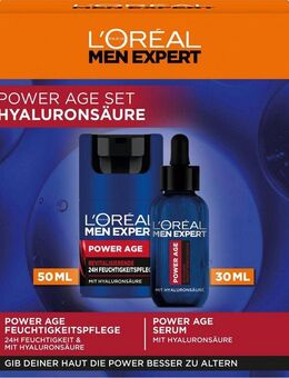 L'ORÉAL PARIS MEN EXPERT Pflege-Set Power Age-Set: Serum & Pflege, mit Hyaluron