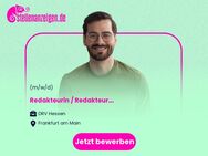 Redakteurin / Redakteur (w/m/d) - Frankfurt (Main)