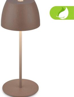 Briloner Leuchten LED Außen-Tischleuchte Serina Mini, Dimmfunktion, USB-Ladefunktion, LED fest integriert, Extra-Warmweiß, Akku Tischlampe, kabellos, IP44, Wohnzimmer, Schlafzimmer, Outdoor