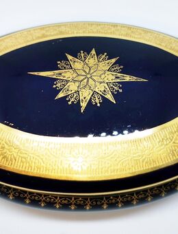 Schmuckschatulle Kobalt Porcelaine Artistique FM Limoges Frankreich - Recklinghausen