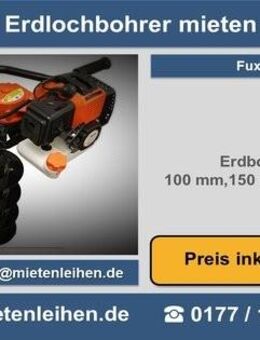 Erdlochbohrer Erdbohrgerät mieten leihen in Herne - Herne