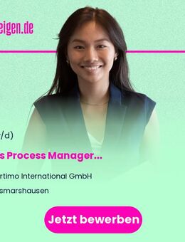 Sales Process Manager (m/w/d) - Zusmarshausen