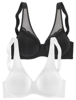 petite fleur Minimizer-BH (Packung, 2 Stück) mit nahtlos vorgeformten Cups aus Baumwolle