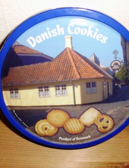 Keksdose "Danish Cookies" aus Metall - Merkelbach