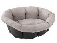 Überzug Sofà Tweed beige für Ferplast Korb Siesta Deluxe (ohne Korb) - Größe 6: L 73 x B 55 x H 27 cm