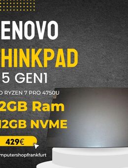 Lenovo Thinkpad L15 G1 TOUCH,AMD Ryzen7 Pro,32GB Ram,512GB NVME SSD,Win11Pro - Frankfurt (Main) Griesheim