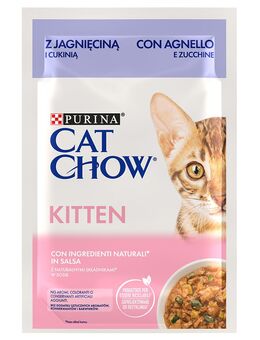 Sparpaket Cat Chow 52 x 85 g - Kitten Lamm & Zucchini