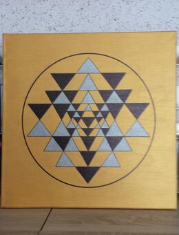 Leinwandbild 14/ Sri Yantra . Acrylbild. - Unna