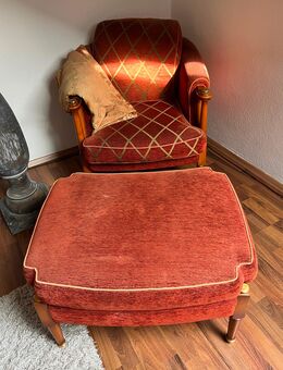 Sessel mit hocker, - Nettetal