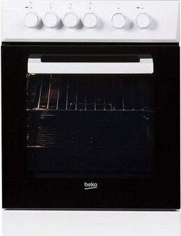 BEKO Elektro-Standherd FSS57000GW, Simple Steam Reinigungsfunktion, mit Kleinflächengrill