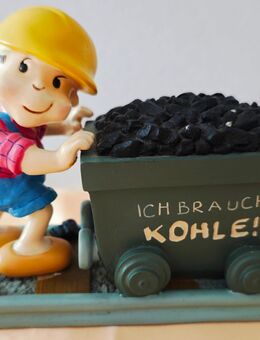 Vintage DDR Bergmann mit Lore als Spardose - Gera