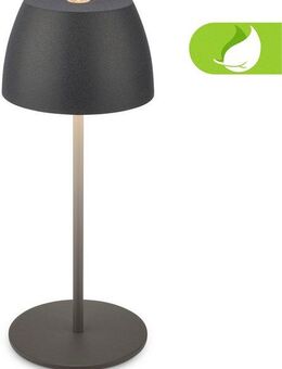 Briloner Leuchten LED Außen-Tischleuchte Serina Mini, Dimmfunktion, USB-Ladefunktion, LED fest integriert, Extra-Warmweiß, Akku Tischlampe, kabellos, IP44, Wohnzimmer, Schlafzimmer, Outdoor