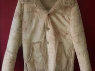 Poolman Jacke Lederimitat mit Kunstfell Gr. 48/50 (M/ L) Herrenjacke Kurzmantel Lammfelloptik beige Wildlederoptik - Landsberg (Lech)