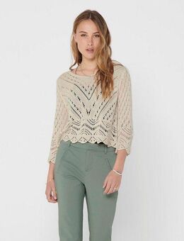 JDY Strickpullover JDYNEW SUN 3/4 CROPPED PULLOVER KNT NOOS