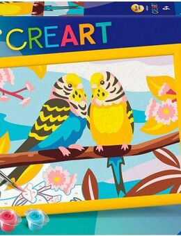 Ravensburger Malen nach Zahlen CreArt, Bunte Wellensittiche, Made in Europe