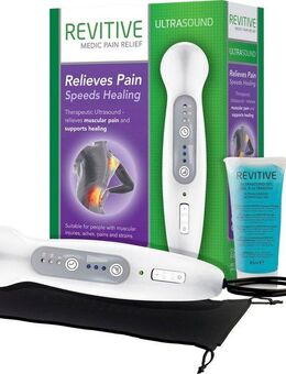 REVITIVE Massagegerät Ultraschall-Therapie, Ultraschall für zu Hause bei Verletzungen, Beschwerden und Zerrungen