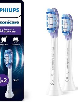 Philips Sonicare Aufsteckbürsten G3 Premium Gum Care, für gesünderes Zahnfleisch, für jedes Sonicare Handstück