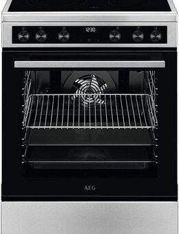 AEG Elektro-Standherd CCB644OCBM, mit Teleskopauszug nachrüstbar, XXL Garraum, 7 Programme, Restwärmeanzeige, Leichtreinigungstür, Timer