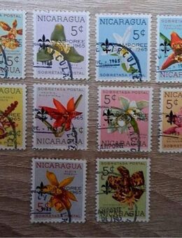 Briefmarken Nicaragua 1965 Orchide Satz komplett gestempelt - Görlitz