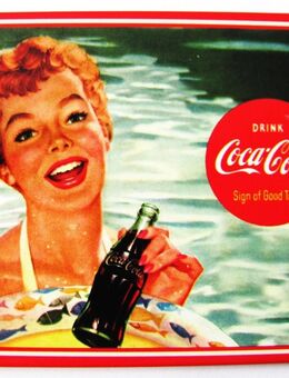 Coca Cola - Frau im Wasser - Magnetschild - Doberschütz