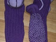 Kuschelsocken Antirutschsocken Stoppersocken Gr. 28-30 *neu* lila mit Tiermotiv - Mudersbach