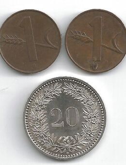 Münzen Schweiz 1958 bis 2005 - Bremen