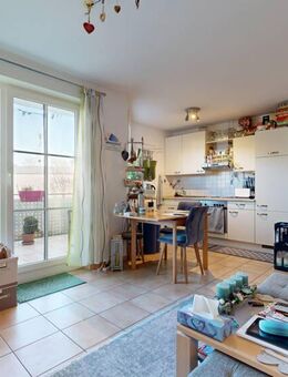 Lichtdurchflutet und stilvoll: 2-Zimmer-Wohnung mit Balkon und Einbauküche in München-Trudering - München
