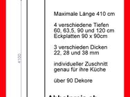 Arbeitsplatte A 242 C noch zum 2024er Preis Küche bis 410 x 60 cm 90 Dekore - Oberhausen