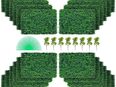 Künstliche Pflanzenwand 24 Stk. Sichtschutz Hecke Künstlich Grün, Künstliche Buchsbaumplatte PE, Sichtschutz Kunstpflanzen 60 x 40 cm, Sichtschutzhecke Wanddekoration Pflanzenwand Set453 in 42105