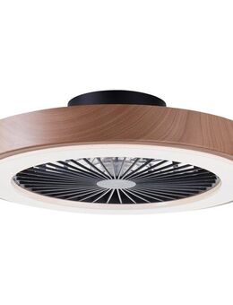 Brilliant LED Deckenleuchte Slimline, CCT - über Fernbedienung, Dimmfunktion, Nachtlichtfunktion, Timerfunktion, LED fest integriert, RGB, warmweiß - kaltweiß, 49 cm, Ventilator, digitales RGB, 4700 lm, dimmbar, 3000-6500 K, CCT