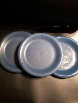 3 sehr große Teller blau Porzellan ca. 28cm - Essen