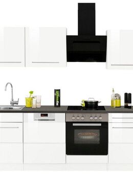 KOCHSTATION Küchenzeile KS-Trient, Breite 220 cm, wahlweise mit E-Geräten, mit Arbeitsplatte