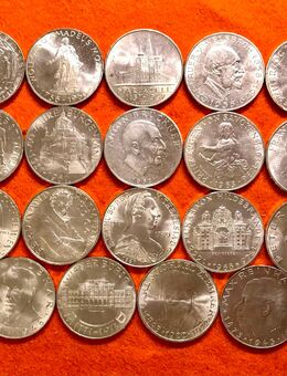 19 x 25 Schilling 1955-1973, Österreich, 198 Gramm Feinsilber - Mannheim