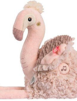 Fehn Kuscheltier Lazy, Crazy & Pink, Einschlafhilfe Flamingo
