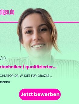 Zahntechniker / qualifizierter Zahntechniker / Dentaltechniker / Zahnprothetiker / ZFA (m/w/d) - Potsdam