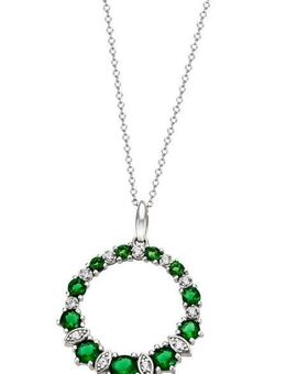 Firetti Kette mit Anhänger Schmuck Geschenk Silber 925 Halsschmuck Halskette Ankerkette, mit Zirkonia (synth)