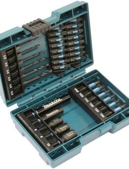 Makita Bohrer- und Bitset B-66896, Set, 33-St., 33-tlg., inkl. Aufbewahrungskoffer