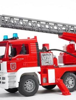 Bruder® Spielzeug-Feuerwehr MAN Feuerwehr mit Drehleiter Licht&Sound 47 cm (02771)