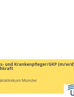 Gesundheits- und Krankenpfleger/GKP (gn*) als Hygienefachkraft - Münster