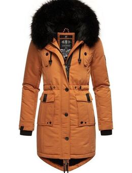 Navahoo Wintermantel Luluna Prc edler Parka mit großer Kunstfellkapuze