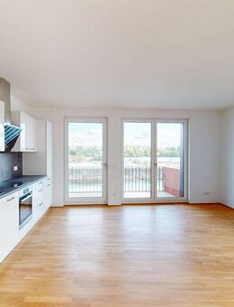 An den Grachten des Zollhafens: rollstuhlgerechte 3-Zimmer-Wohnung - Mainz