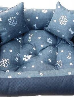 XXL Hundebett Hundekissen Tierbett Katzenbett Hundekorb Schlafplatz 100x75cm Set452374 - Wuppertal
